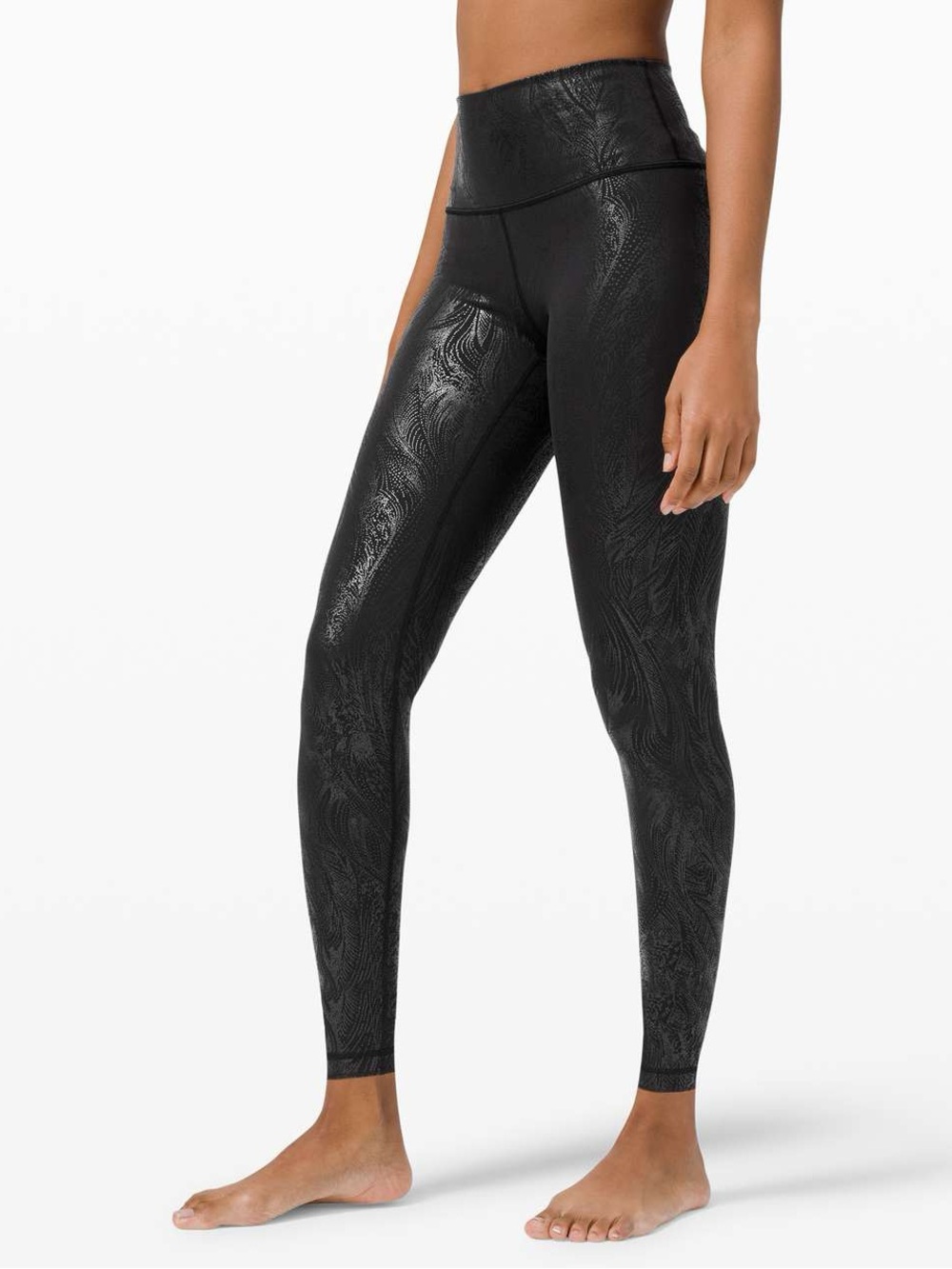 Lululemon Wunder Under High-Rise Tight 28 - Acclimatize Black Foil Leggings